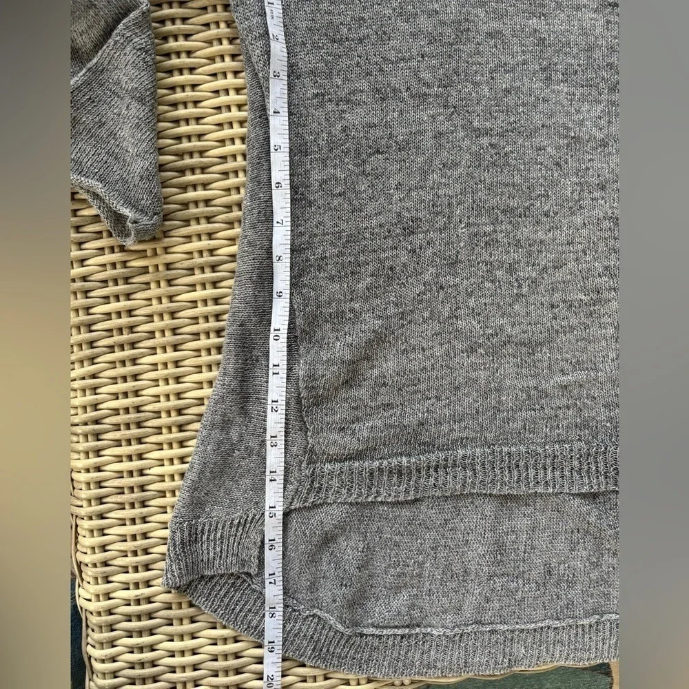 Eileen Fisher Vneck Hi Lo Sweater‎ medium workwear minimalist layered classic